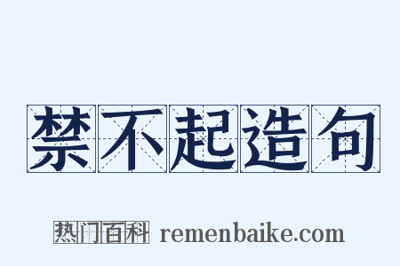 禁不起造句是什么意思的图片